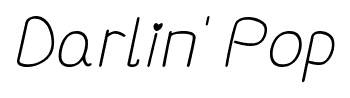 Darlin’ Pop font